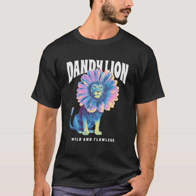Camiseta Leão de Dandy selvagem e sem falhas (Frente)