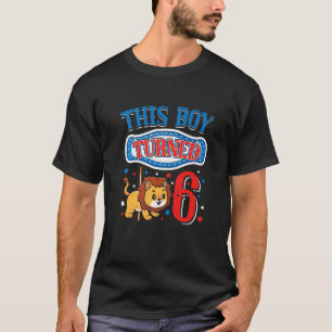 Camiseta Leão de Festa de aniversário Carrossel Este Menino