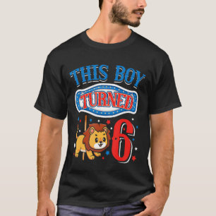 Camiseta Leão de Festa de aniversário Carrossel Este Menino