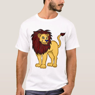 Camiseta Leão de Gato Animal Africano