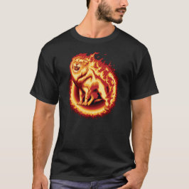 Camiseta Leão de incêndio itinerante