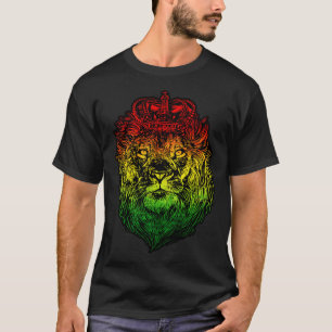 Camiseta Leão de Judá Rastafári Etíope Leão Reggaeton P