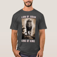 Camiseta Leão de Judá Rei dos Reis Cristão Yeshua