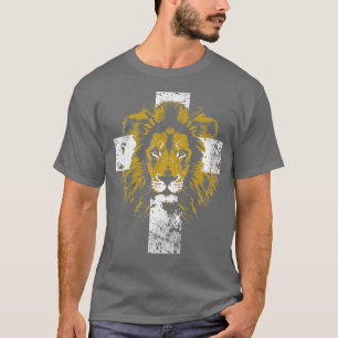 Camiseta Leão de Judah Cross Christian