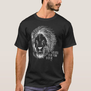 Camiseta Leão De Judah Greater É Cristão Para Homens Bib
