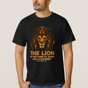 Camiseta Leão de Judah Jesus Bíblia Verse Christian Revelat
