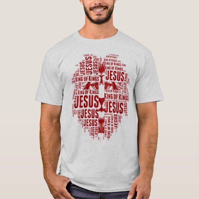 Camiseta Leão de Judah, Jesus é Rei dos Reis (Frente)