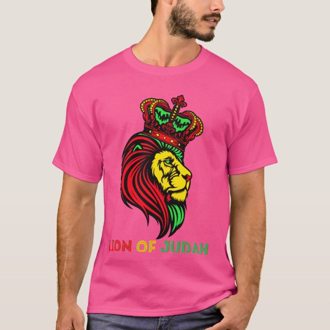 Camiseta Leão De Judah Jesus Reis Da Selva Leões Leo (Frente)
