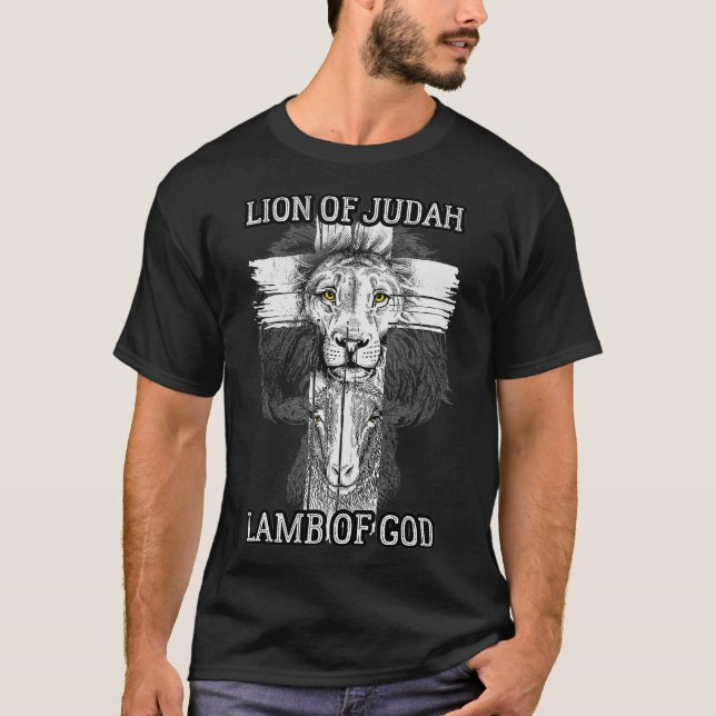 Camiseta Leão de Judah Lamb de Deus (Frente)