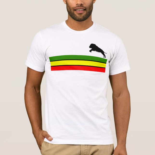Camiseta Leão De Judah - Rasta (Frente)