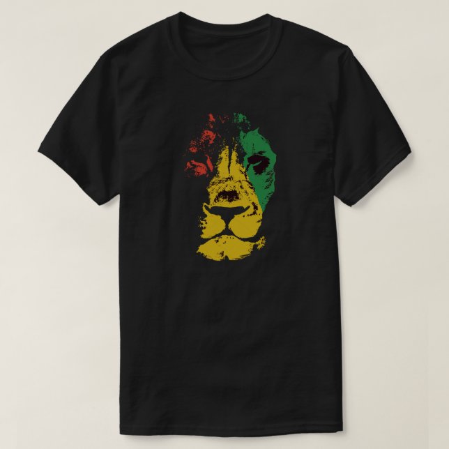 Camiseta Leão De Judah - Rasta (Frente do Design)