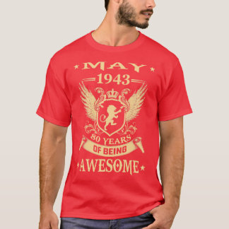 Camiseta Leão De Maio De 1943 Edição Limitada De 80 Anos De