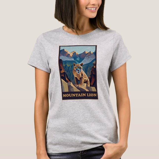 Camiseta Leão de montanha (Frente)