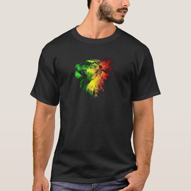 Camiseta Leão de Zion - reggae (Frente)