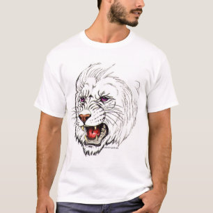 Camiseta Leão do branco da fantasia