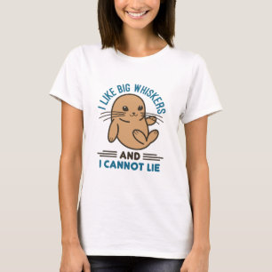 Camiseta Leão do Mar Selvagem Eu Gosto De Grandes Assustado