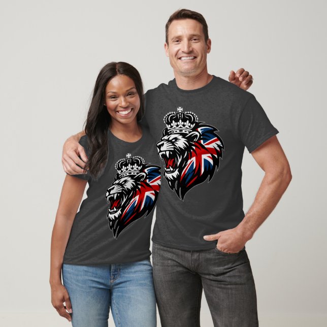 Camiseta Leão do Orgulho Britânico  (Unissex)
