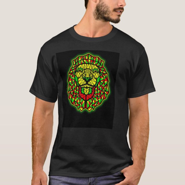 Camiseta leão do rasta (Frente)