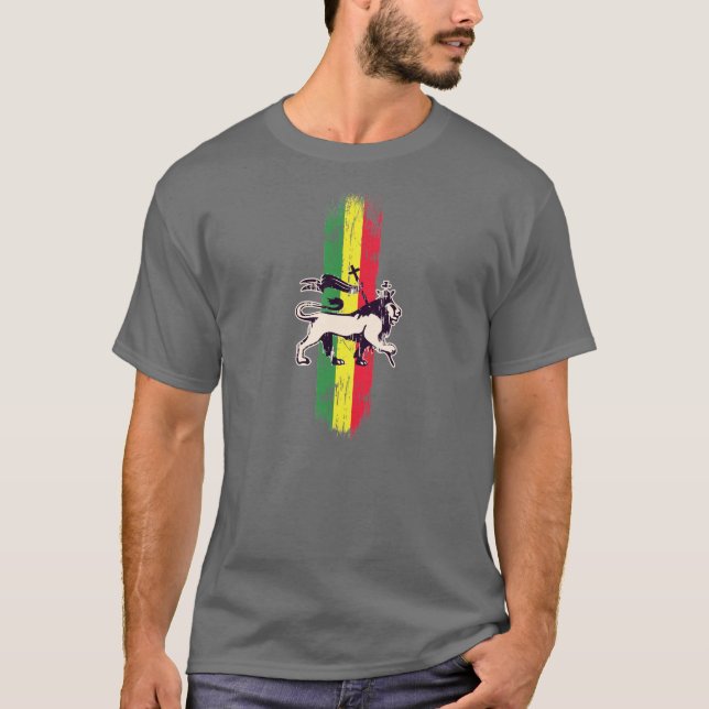 Camiseta Leão do rei da reggae (Frente)