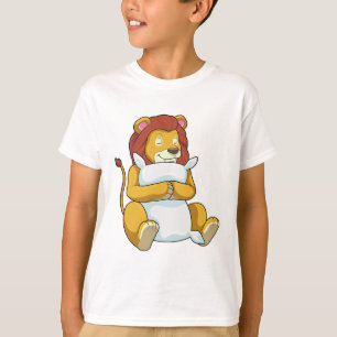 Camiseta Leão dormindo com Travesseiro