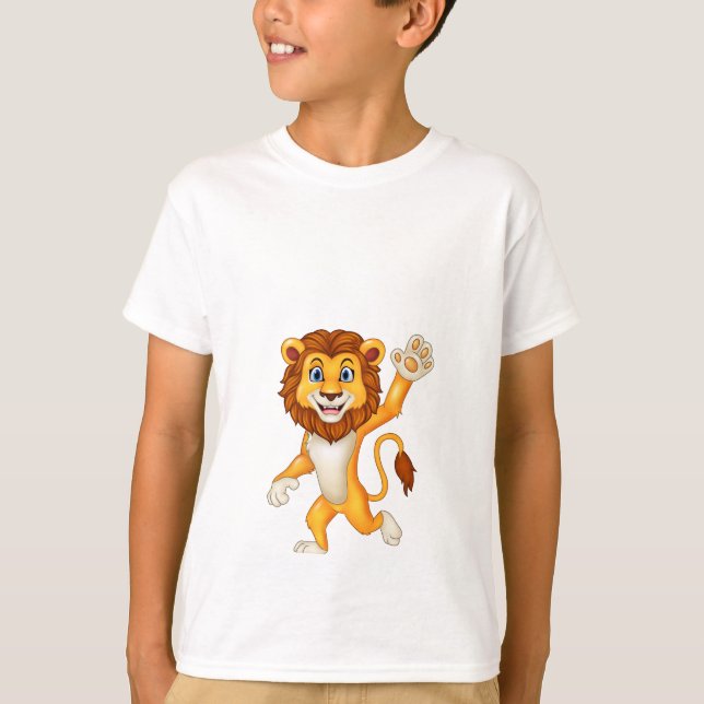 Camiseta Leão dos desenhos animados (Frente)