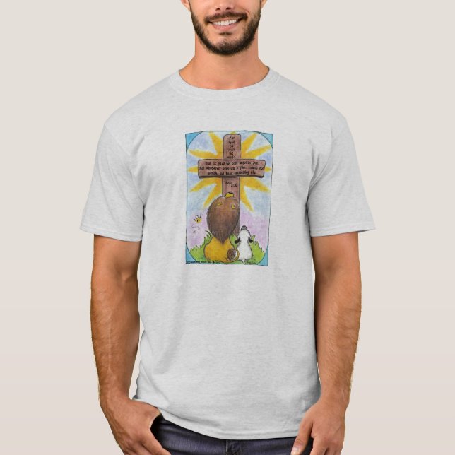 Camiseta Leão e Lamb na cruz (Frente)