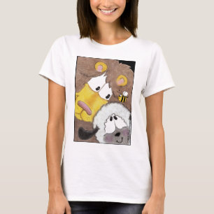 Camiseta Leão e lâmpada para cima