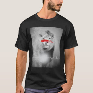 Camiseta Leão E Pulsação De Lâmpada