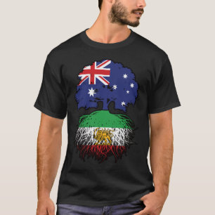 Camiseta Leão e Sol de Raízes Iranianas Cultivadas na Austr