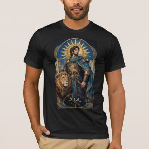 Camiseta : Leão e Sol Persa Guerreiro – Fantasia Persa M