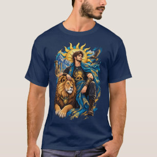 Camiseta : Leão e Sol Persa Guerreiro – Fantasia Persa M