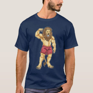 Camiseta Leão Fisiculturista Musculação