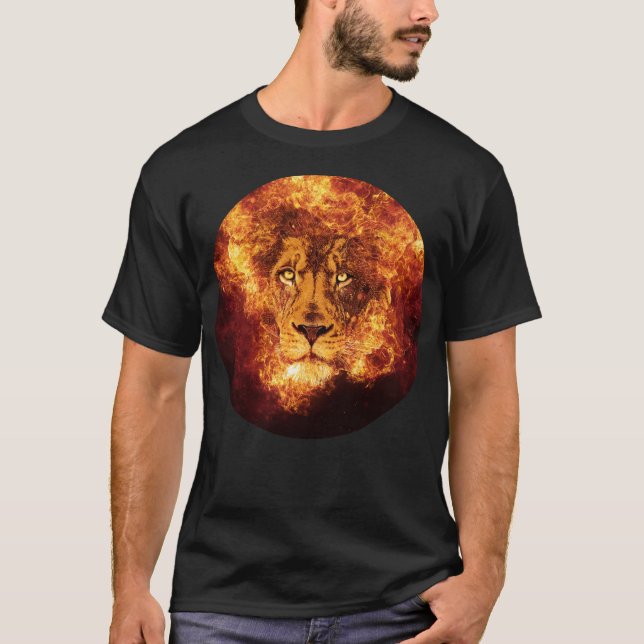 Camiseta Leão Flamejante de Judá (Frente)