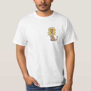 Camiseta leão fofo desenho infantil retrô safári animal da