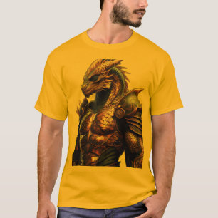 Camiseta Leão Geométrico Tribal com Padrão Inspirado em Dra