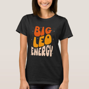 Camiseta Leão Grande Energia Leo Mulheres Leo Aniversário L