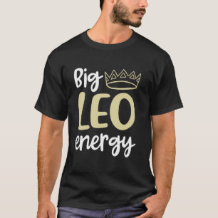 Camiseta Leão Grande Energia para Mulheres Leo Queen Zodiac