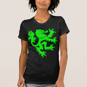 Camiseta Leão heráldico 01 - verde
