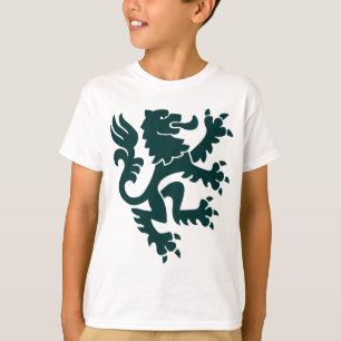 Camiseta Leão Heráldico 01 - Verde Escuro