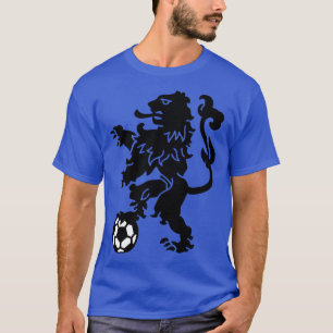 Camiseta Leão holandês com bola futebol holandês