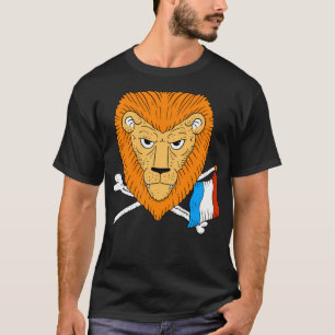 Camiseta Leão Holandês. Orange E Países Baixos. Futebol Ame