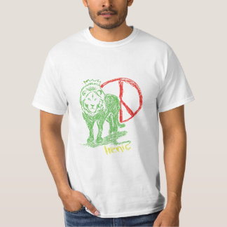 Camiseta Leão irénico de Rasta
