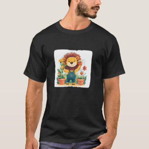 Camiseta Leão jardineiro com um visual de descontração sem 