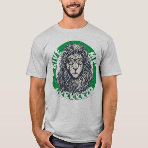 Camiseta Leão Legal com Óculos Gráfico