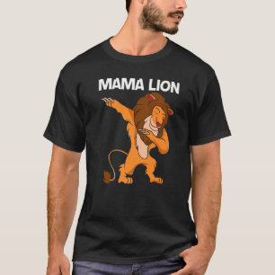 Camiseta Leão legal Para Mulheres Mãe Selva Safari Animal