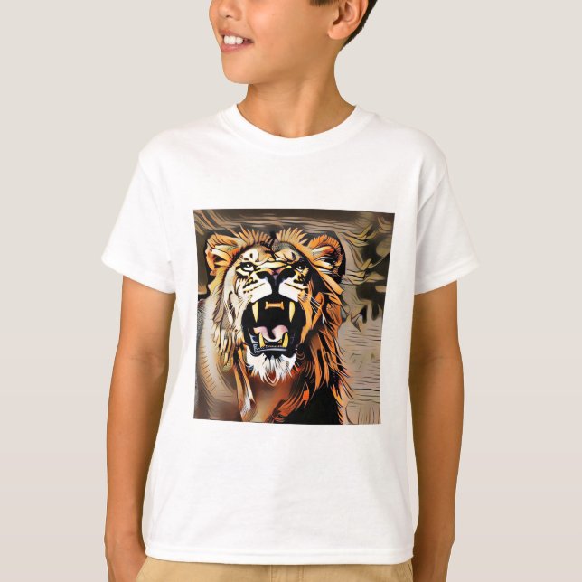 Camiseta Leão Majestoso Fierce - Rei Das Bestas (Frente)