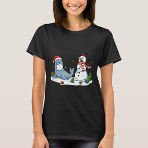Camiseta Leão Marinho Homem Mulher Natal Engraçado Papai No