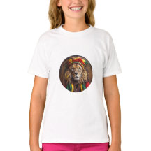 Leão Masculino Vestido Em Armadilhas Rastafárias