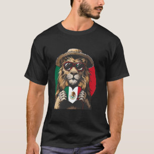 Camiseta Leão México Raízes Mexicanas Bandeira Mexicana Org