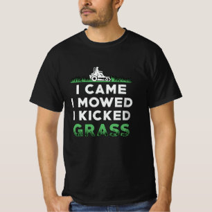 Camiseta Leão Mower Que Eu Percebi Que Eu Matei Grass Mears